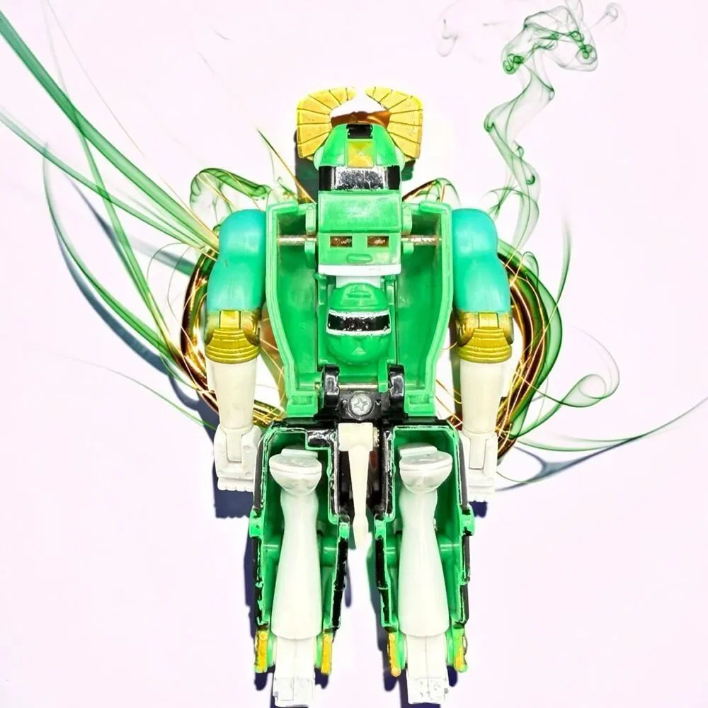 1996 Power Rangers Green Zeo Ranger IV Morphs Zeo Zord Bull Figure A67